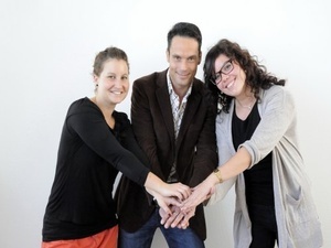 Von links nach rechts: Sarah Spieler, Dirk Morgenroth, Karina Helfrich