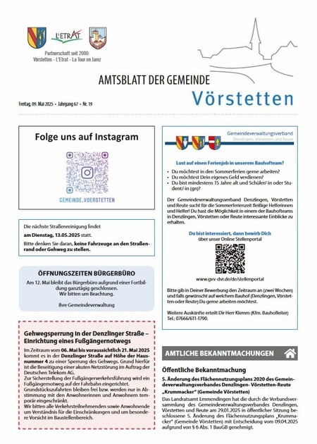 Amtsblatt KW 19/2025
