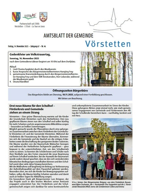 Amtsblatt KW 46/2025 Amtsblatt KW 46/2025