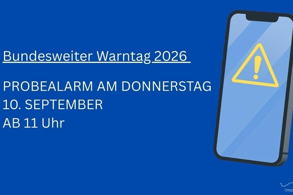 Bild mit Smartphone und Warnzeichen 