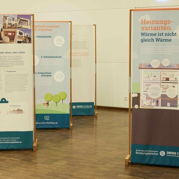 Wanderausstellung ber die energetische Sanierung im Rathaus der Gemeinde Vrstetten 